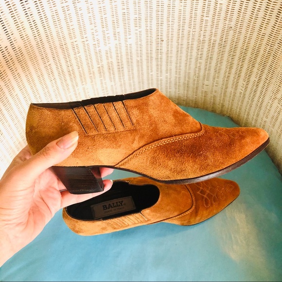 vintage suede western booties Bally - Picture 7 of 11